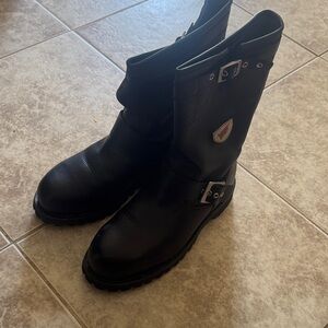 Men's Black Leather Boots